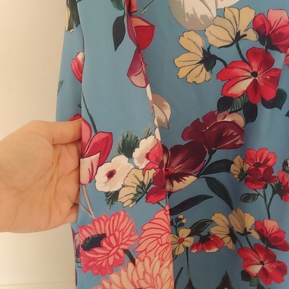 Vince Camuto Sleeveless Printed Floral Mini Dress Size 12 - Picture 4 of 9